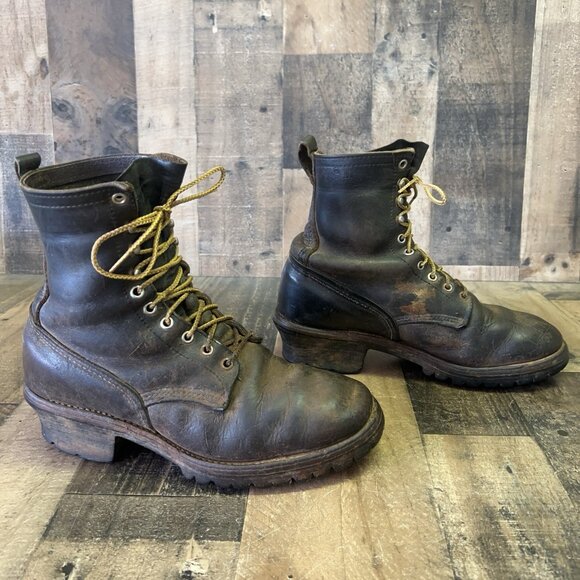 Red Wing Vintage Plain Toe Work Boots Mens 9 D - Picture 3 of 12